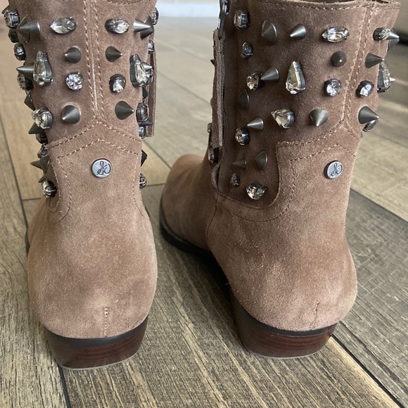 Sam Edelman Avril Embellished Ankle Boots - Picture 7 of 14